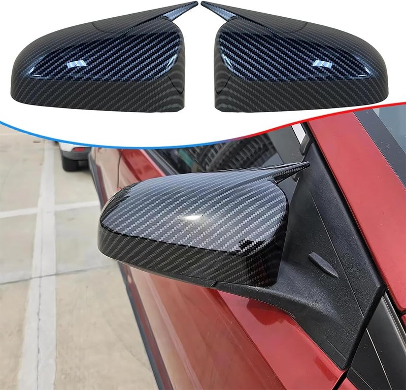 MUXEE Side Mirror Covers, for Toyota Camry 2012 2013 2014 2015 2016 2017 2PCS Turn Signal housing Cover Accessories-Carbon Fiber. - Image 1